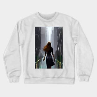 Mysterious woman Crewneck Sweatshirt